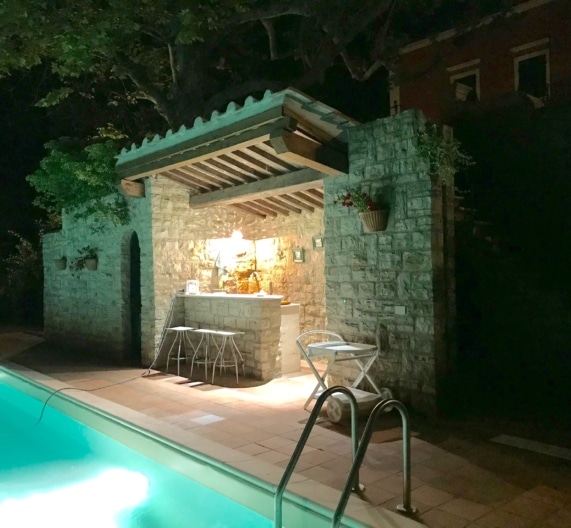 private-pool-night-drink-villa-platani-casciana-terme-tuscany